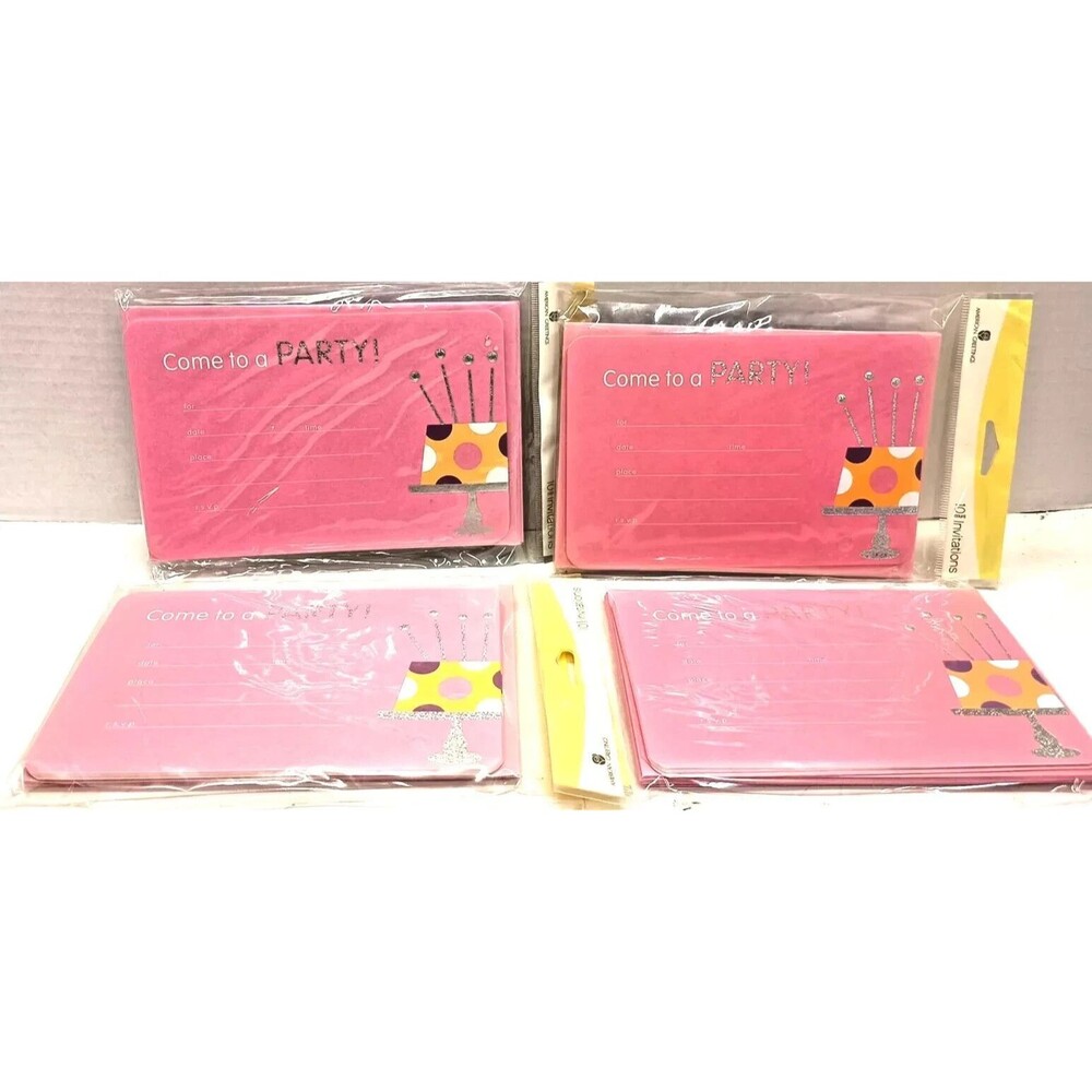 American Greetings Come to a Party Invitation Cards with Envelopes 40 Count Ttl